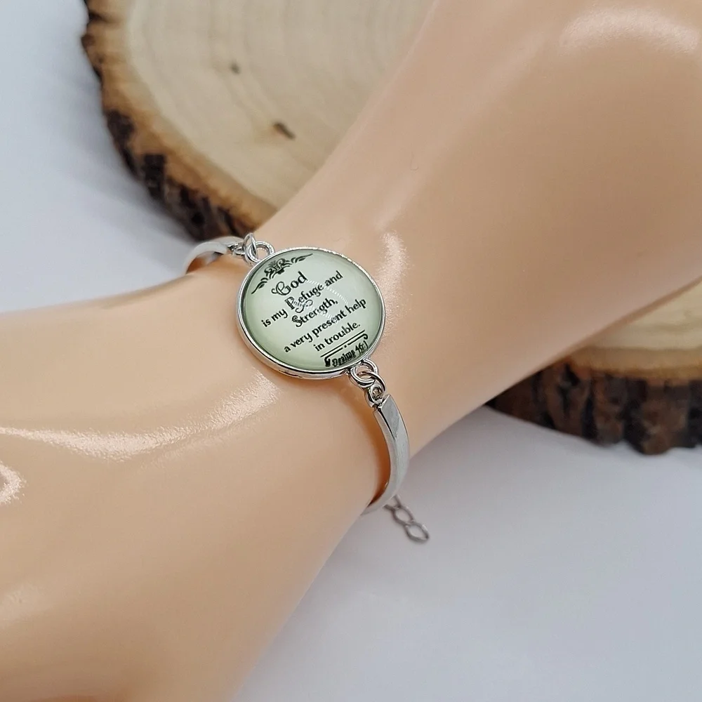 🎁Silver Spiritual Quote Bracelet FREE with Bundle Purchase - Picture 3 of 3